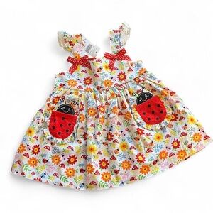 NWT- Cracker Barrel’s Ladybug Dress with Red Leggings
